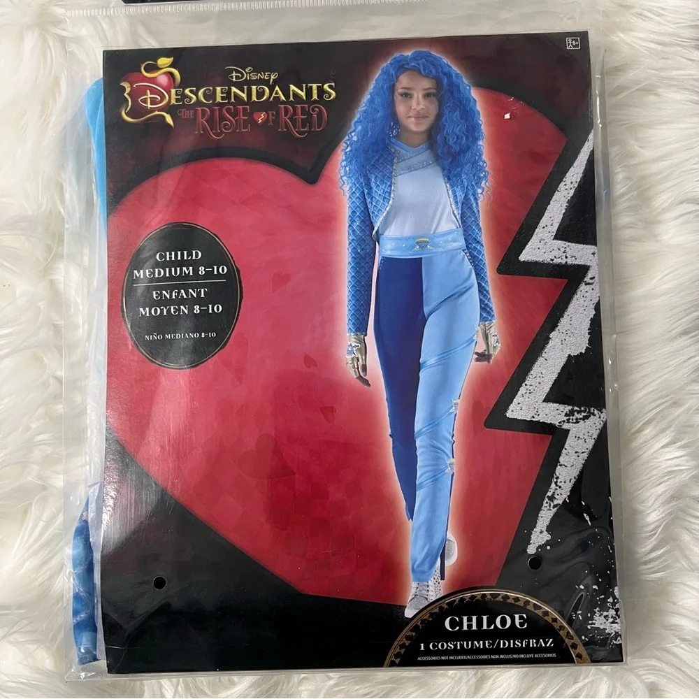 Disney Descendants Chloe girls Costume with wig M 8-10